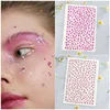 Face Jewels Tattoo Stickers Rhinestones Fake Tattoo for Women Masquerade Party Music Festival Stage Performance Face Makeup Tool 3