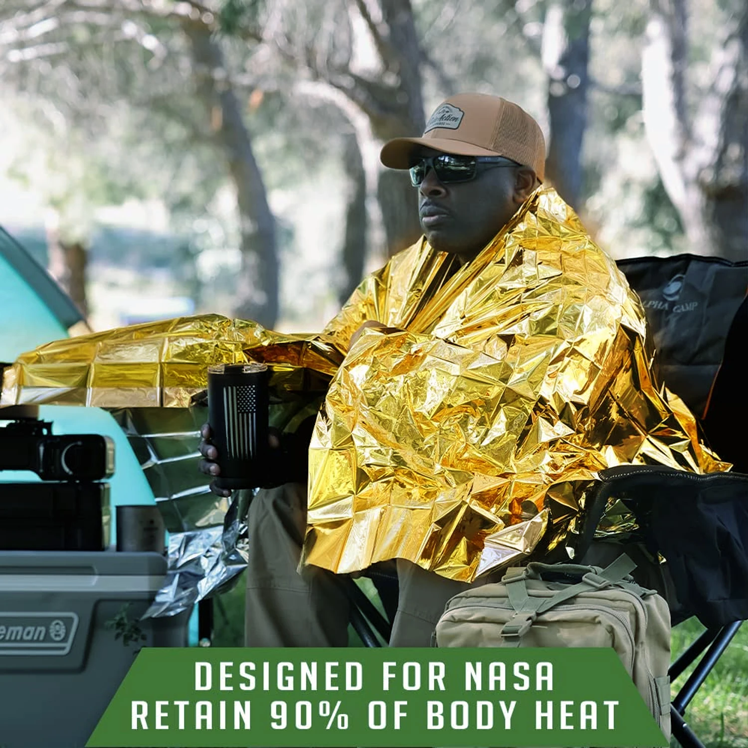 Emergency Blanket Outdoor Survive First Aid Kit - Image 2