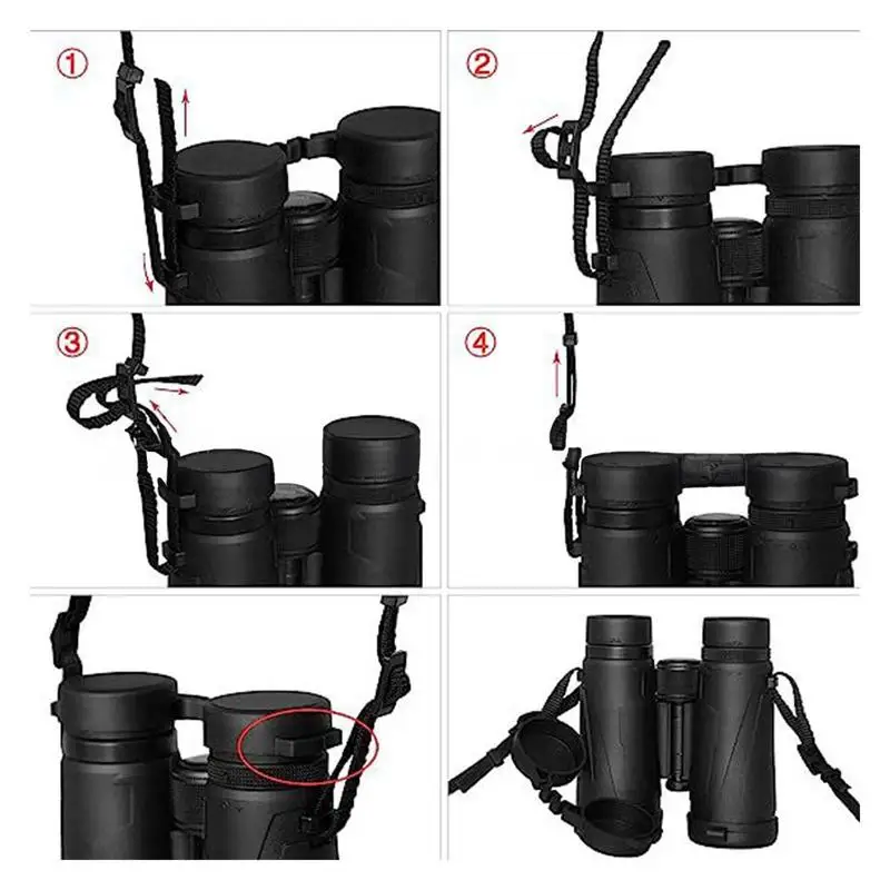 Binoculars Harness Strap X-Shaped Harness Strap Adjustable Binocular Carrier Elastic Durable Shoulder Straps Optics Accessories 6