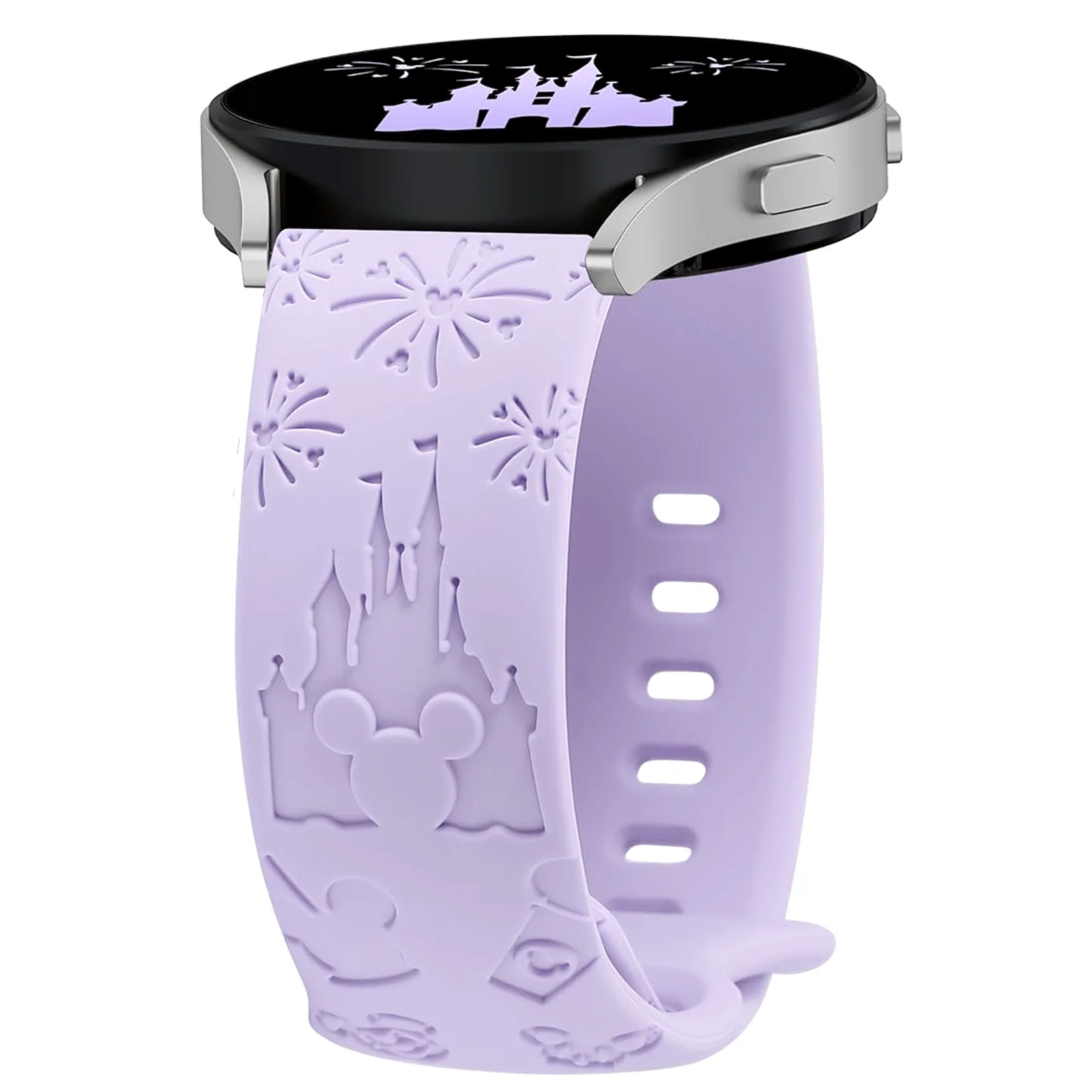 Wearlizer Castle Floral Engraved Silicone Sport Strap – Cute & Fancy Design