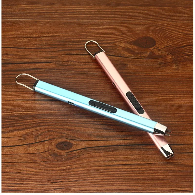 

USB charging Portable Flameless arc Ignition Gun Outdoor Windproof Kitchen Candle Barbecue Pulse Lighter Household Tools