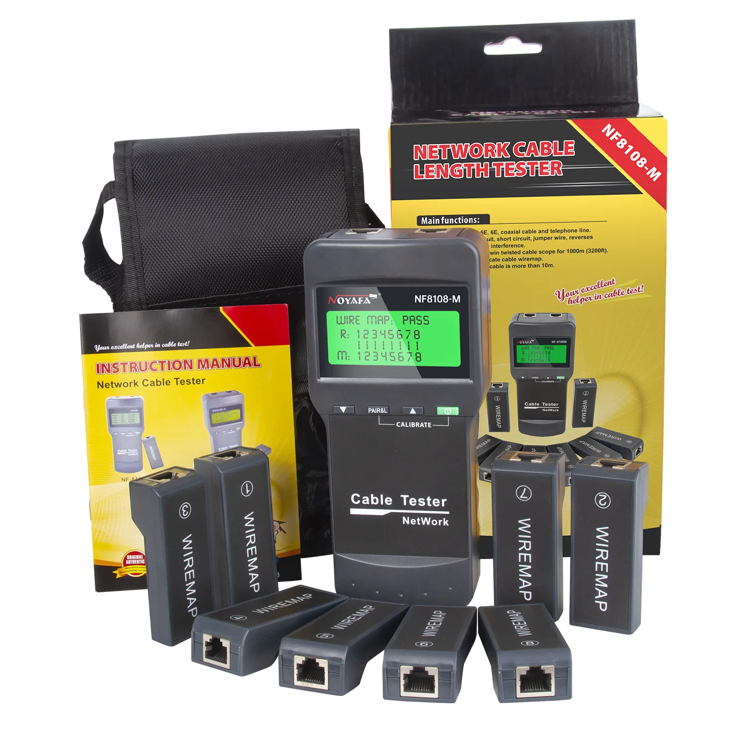 NOYAFA NF-8108M Network Cable Tester r With LCD Display Measure Length  Multifunctional Tester Network Tool Cable Tracke 6