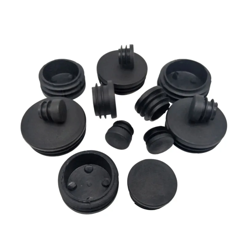 Round Plastic Blanking End Cap Caps Tube Pipe Inserts Plug Bung Non-slip Wear-resistant Dia 10 12 13 14 16 19 20 22-100mm pipe end cap