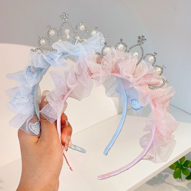 Princess Baby Crown Headwear Hair Hoops Girl Birthday Gifts Kids hair accessories hair headband accessories baby headband set
