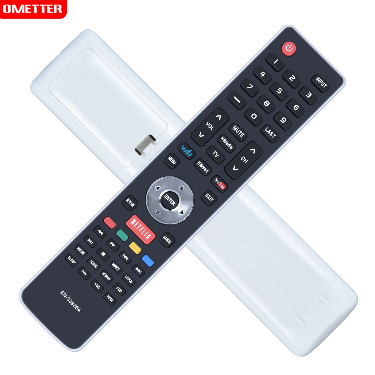 Hisense EN-33926A Remote Control Replacement For 32K20DW, 40K366WN, 50K610GWN, 55K610GWN TVs