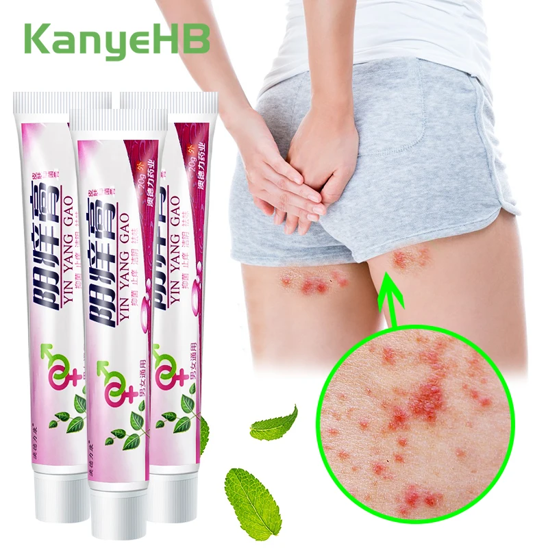 

3pcs Anti-itch Antibacterial Ointment For Male/Female Private Areas Eczema Cream Remove Odor Body Chinese Herbal Ointment A1156