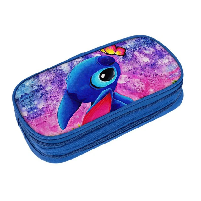 Disney-estuche para lápices de Lilo & Stitch, 2 piezas, Kawaii, Stitch  Print, bolsa de almacenamiento para estudiantes, papelería, juguete, regalo  - AliExpress