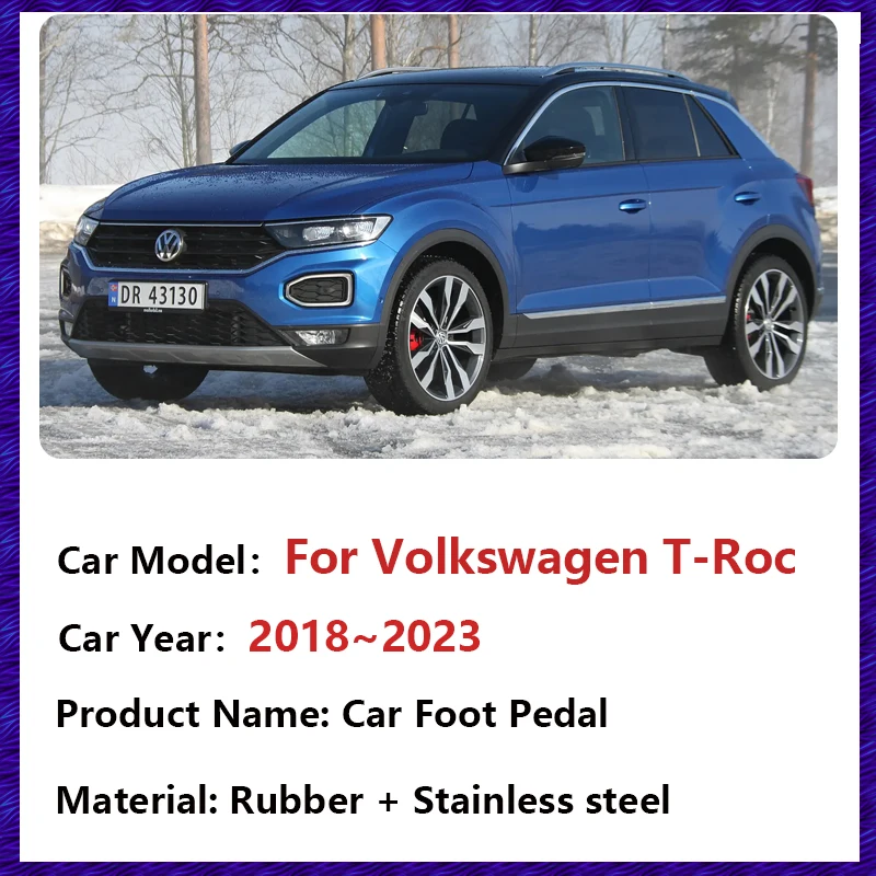 Auto Tür Nut Matte Für VW Volkswagen T-ROC TROC 2018 ~ 2021 Auto Nicht-Slip  Pads Tor Slot Tasse matten Auto Zubehör Anti-schmutzig Pad - AliExpress