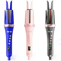 Electric Professional Negative Ion Hair Brush Fully Automatic Curling Comb with Lcd Temperature Display Hair Curling Tool Brush 1