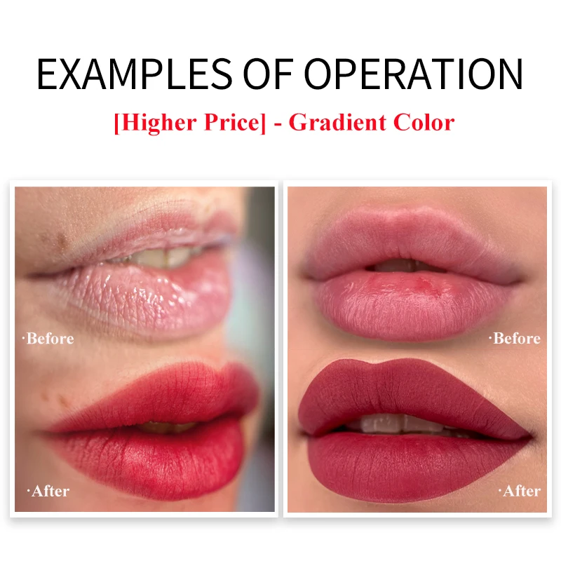 AIMOOSI 3ml Lip Ink Permanent Makeup Pigments Eyebrows Henna Professional Semi Permanent Microblading Tattoo Inks for Oily Skin 3