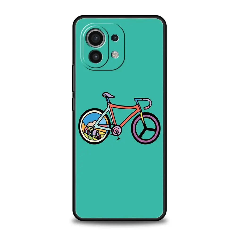 Durable Phone Case with Mountain Bike Design