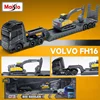 Mertrto Volvo FH16 Container Trailer Small Alloy Model Simulation Small Scale Car Model Decoration 6