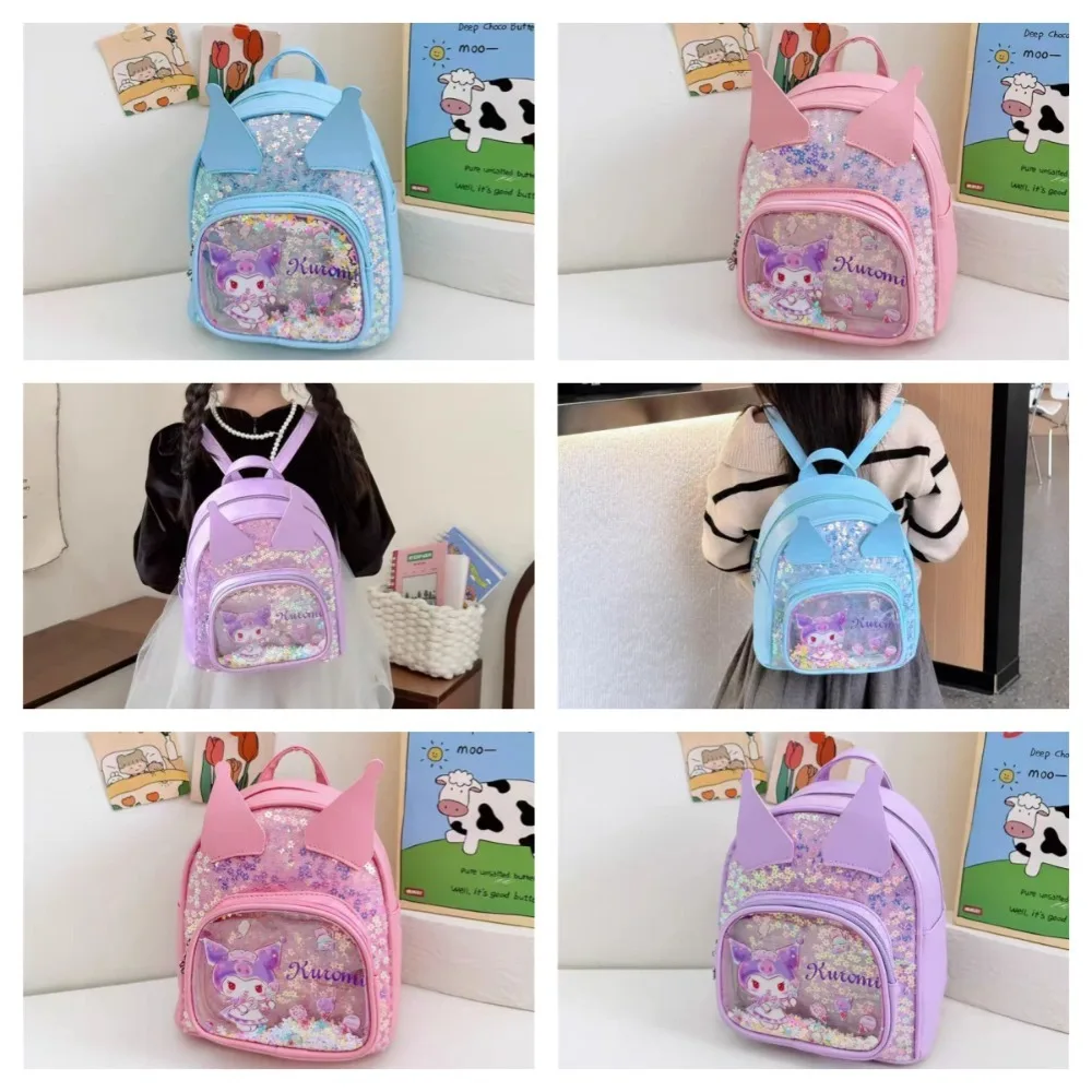 

2024New Kawaii Sanrio School Bag Cute Kuromi Cinnamon Backpack School Bag My Melody Bag Large Capacity Children's Christmas Gift