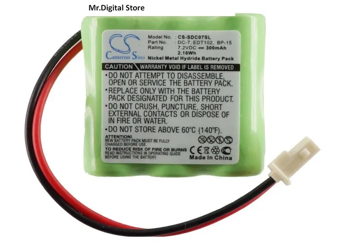 

Cameron Sino 300mAh Battery DC-7 for Dogtra Transmitter 1100NC,1202NCP,D500,1100NC,1200NC,1202NC,1400NCP,1500NCP,1600NCP,1700NCP