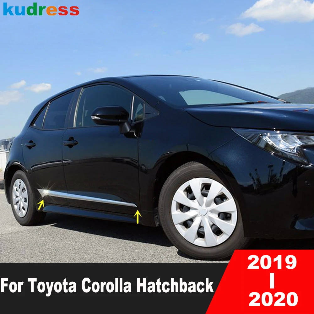 

Для хэтчбека Toyota Corolla 2019 2020 ABS, хромированная Автомобильная фотопанель двери, лента для формования, внешние аксессуары