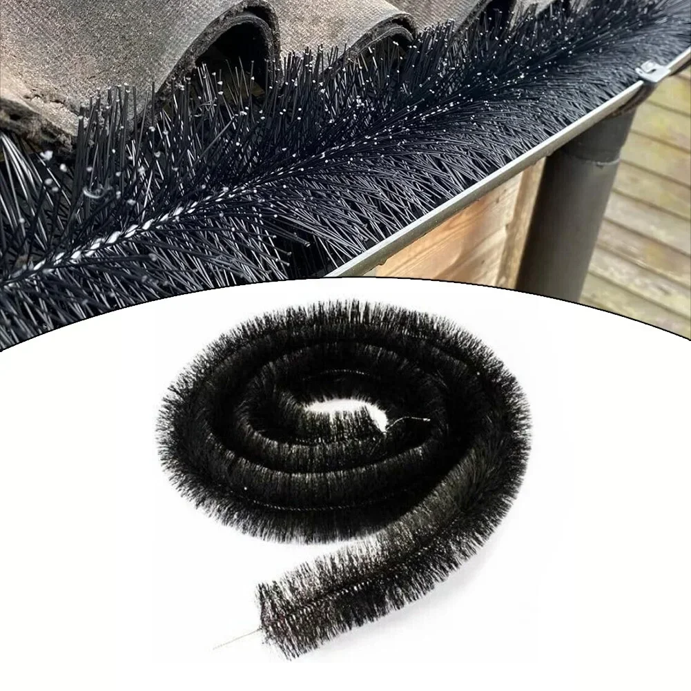 4Meter Gutter Guard Brush Leaf Filter Protection Clog Remover For Roof Downpipe Roof Brush Gutter Protection Leaf Filter pipe cleaner brush