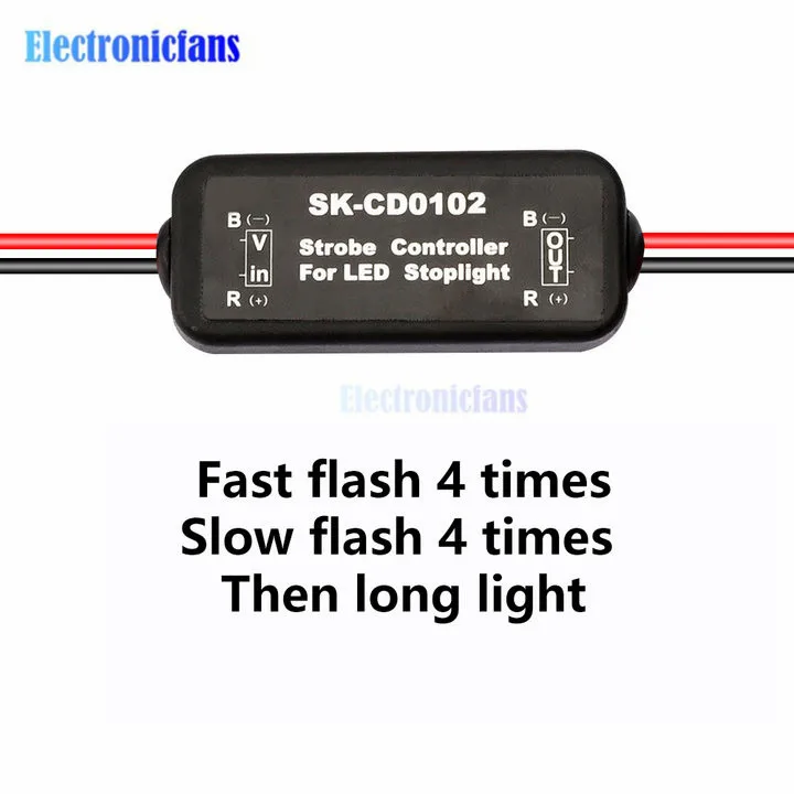 ตัวเลือกสินค้า โมดูลควบคุมไฟเบรค LED 12-24V สำหรับรถยนต์