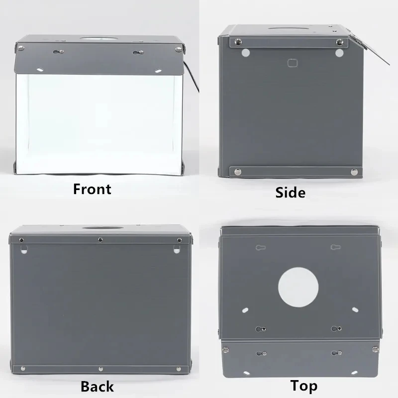 SANOTO 2 panels LED mini photography table top light box foldable portable photo studio Softbox shootting tent Backdrop kit