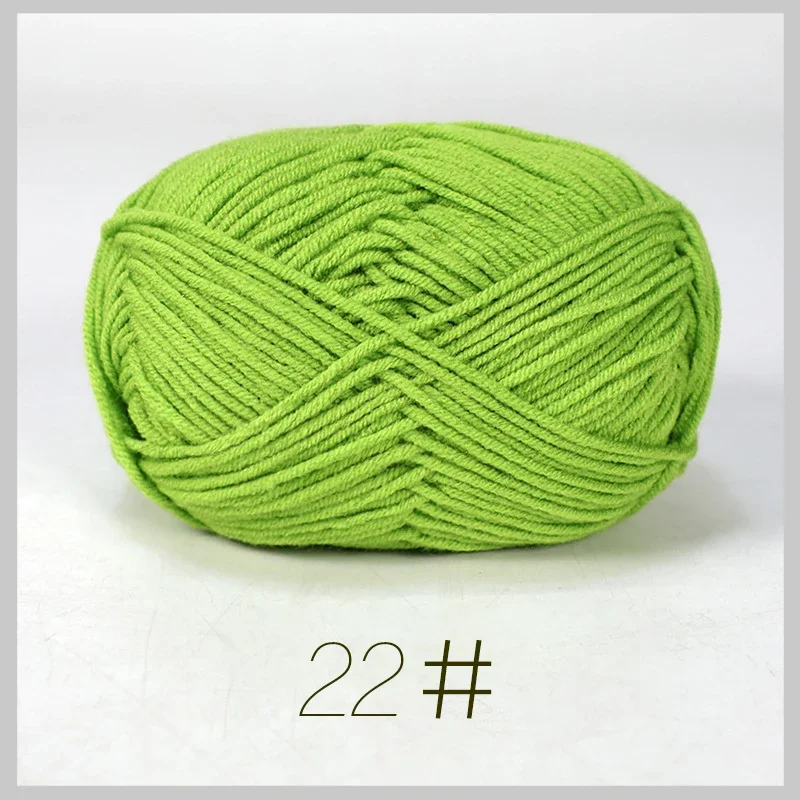 Luxurious Soft Milk Cotton Yarn Pack for Knitting and Crochet Projects - 5PCS, Total 250g