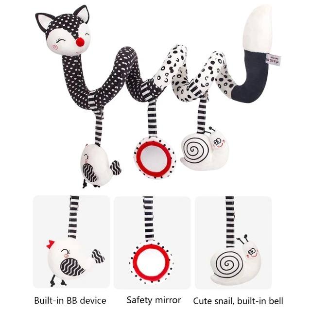 Baby Activity Spiral Stroller Car Seat Travel Lathe Hanging Toys Rattles Toy Hot 2