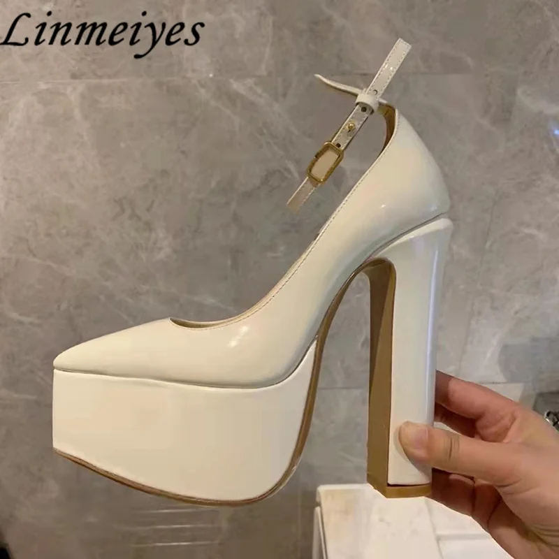 Hot Sale Platform Shoes Women Chunky Heels Designer Shoes Female