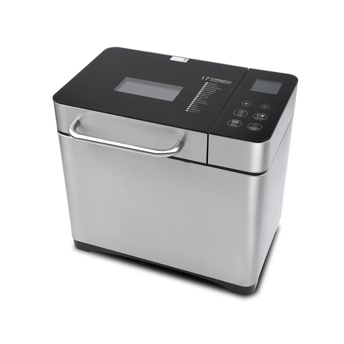 2LB 710W Digital Automatic Bread Maker, Portable Large Capacity Bread Maker Machine, Household Electric Baking Machine.