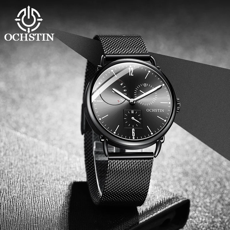 ochstin mariner series hot models 2024 personality trend automatic mechanical camelid movement watch men's mechanical watches high quality versatile simple trend belt men young people white personality automatic buckle leather belt wear resistant a2588