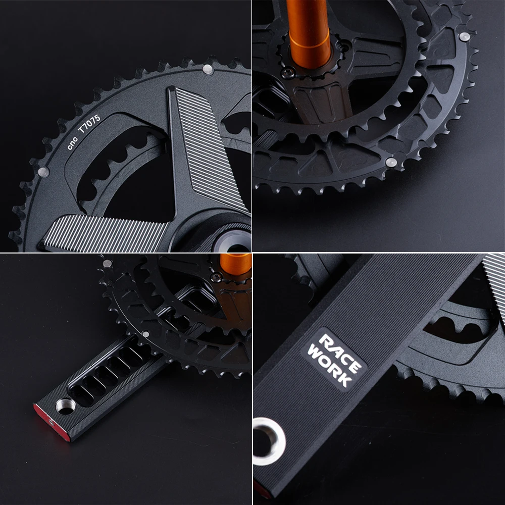 Pédalier Vélo IXF 170mm Avec Plateau 32 Dents - Noir Aluminium - Compatible Shimano Hollowtech II