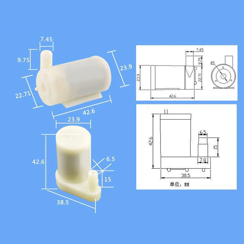 Mini Water Pump Submersible Micro Amphibious DC Motor Suction Tool 3/4.5V 80-100L/H for Aquarium Tank Fountain liquid transfer pump submersible booster pump