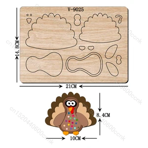 New turkey Wooden Dies Cutting Dies Scrapbooking /Multiple Sizes /V-9025
