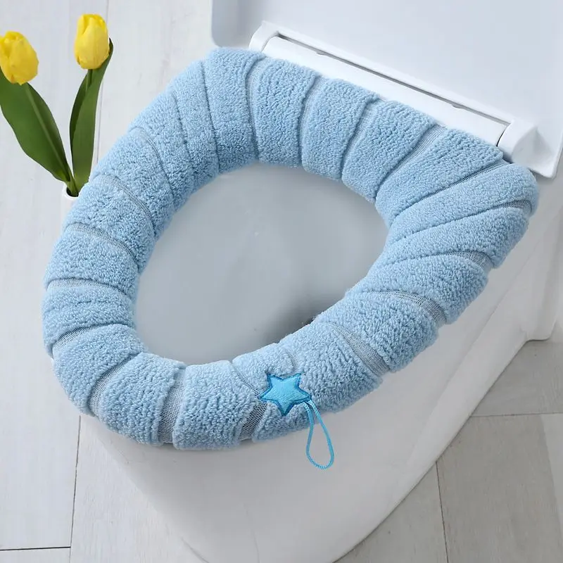 Y Nordic Style Toilet Mat Household Toilet Seat Winter Thickened Seat Universal Closestool Cushion Washable