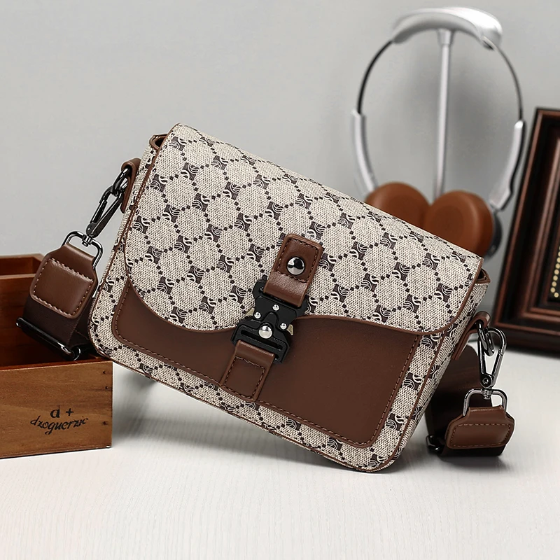 High-End Men’s PU Leather Crossbody Sling Bag