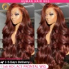 13x4 Reddish Brown Body Wave Lace Frontal Human Hair Wig 13x6 Hd Lace Frontal Wigs Human Hair Wigs Pre Plucked 5x5 Closure Wig 1