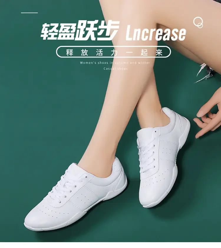 Fitness Dance Shoes Competitive aerobics Shoes Cheerleading Training girls Women White Kids Sports Dance for women