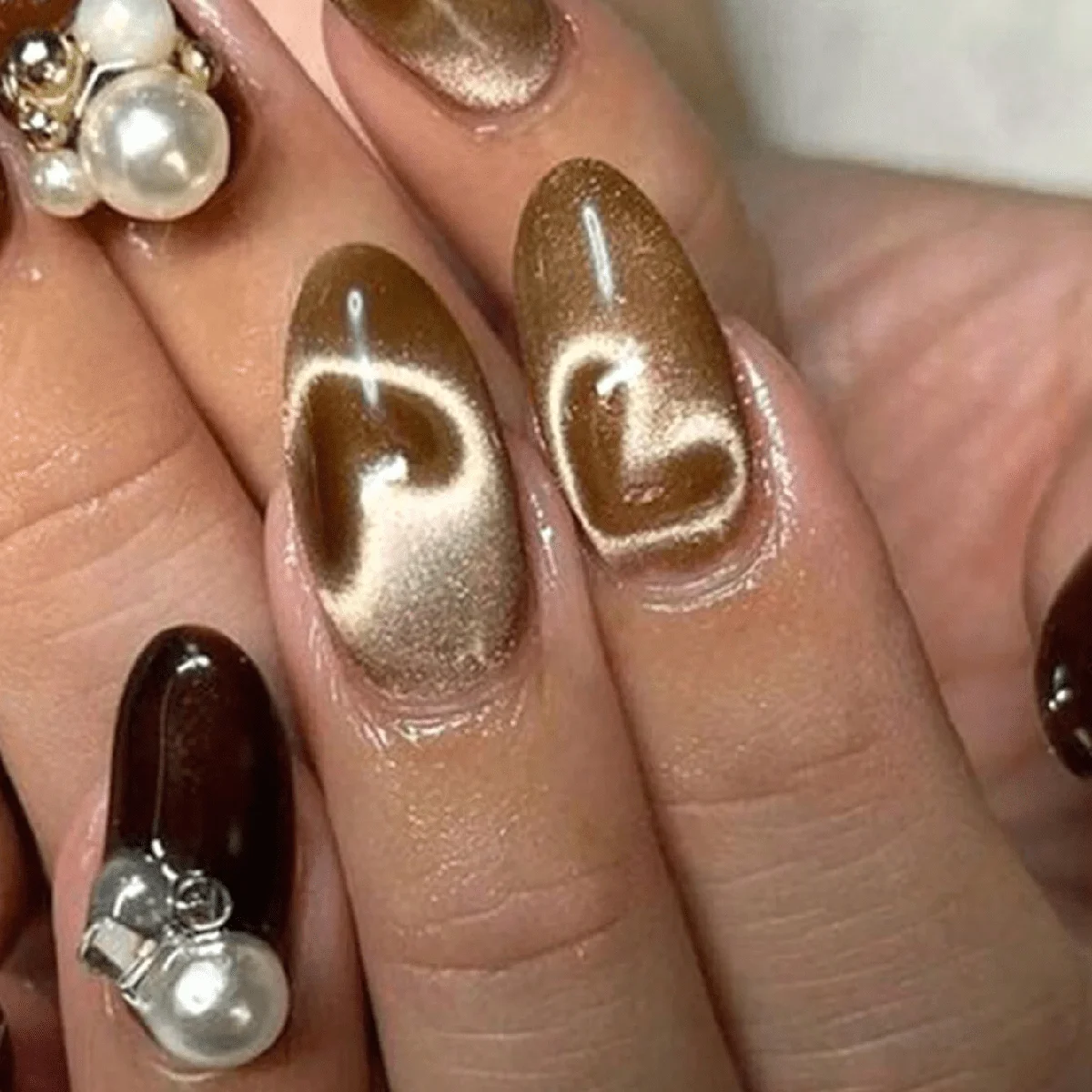 Magnetic Nail Art Tools Cat Eye Nail Tool Magnetic Nail Tools 1pc Nail Magnet Heart Patterns Cat Eye DIY Manicure Nail Art Magnet Gel Polish Manicure Tools Professional Beauty Tool