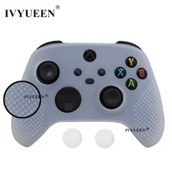 Colorful Protective Silicone Controller Skin with ThumbStick Grip Caps (Clear)