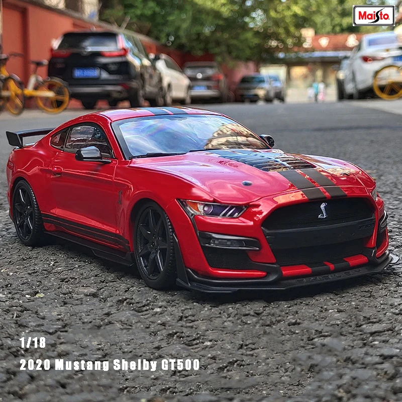 

Maisto 1:18 Hot 2020 Ford Mustang Shelby Cobra GT500 Alloy Car Model Simulation Decoration Collection Gift Toy Die Casting Model