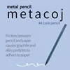 6 Colors Metal Eternal Pencil 12 Colors HB Replaceable Pen Tips School Office Art Sketching Painting Writing Stationery Supplies 3