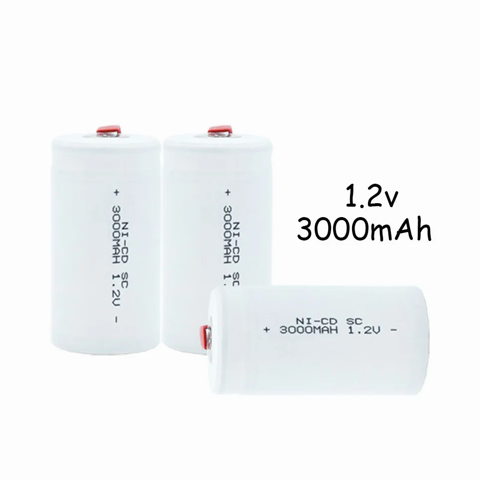 

Nieuwste Hoge Kwaliteit Batterij Oplaadbare Batterij Sub Batterij Sc Ni-Cd Batterij 1.2 V Met Tab 3000 Mah Voor elektrische Tool