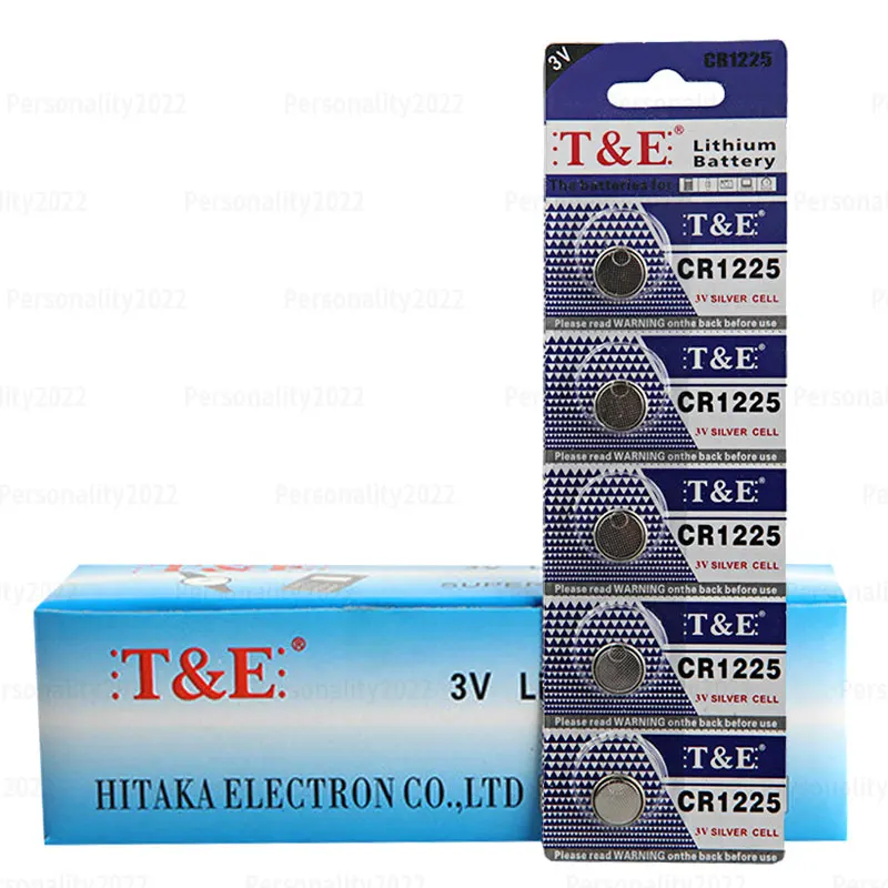 CHAKAE Pack Of 10pc/5pc CR1225 Button Cell Batterie CR1225 3V For Watches, Calculators, Key Electronics - Foto 7