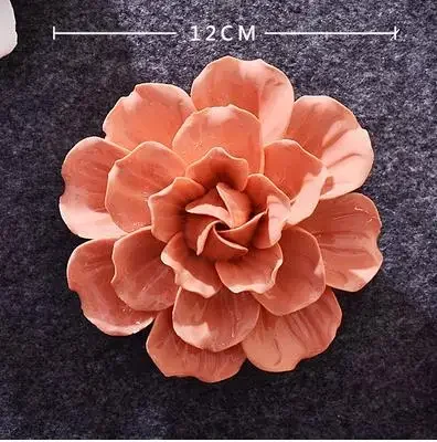 Creative Ceramic Flowers Peony Flowers And Cherry Blossoms Decorative Arts And Crafts Wall Decorations Home Decor