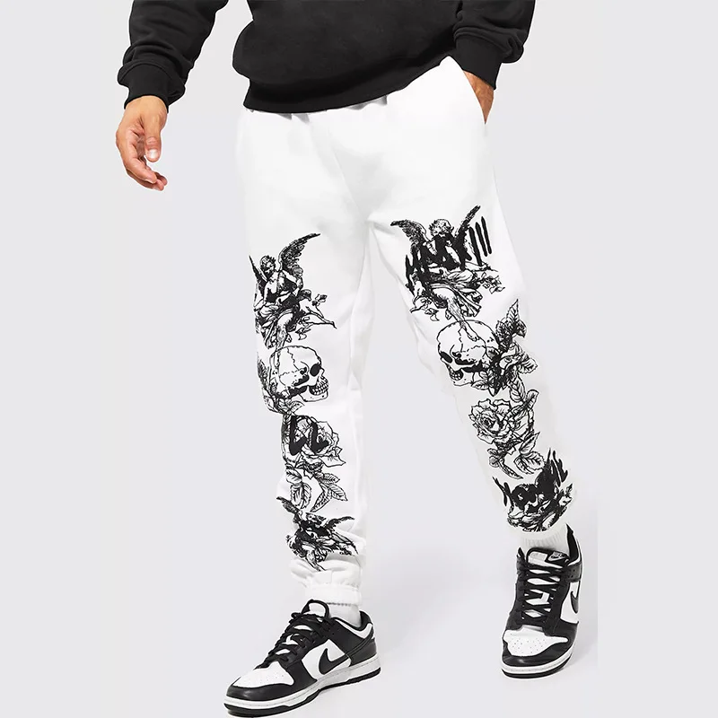 

High street spring big yards men's Europe and the United States long loose pants men's casual pants men straight leg