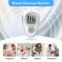 Blood Glucose Meter Glucometer Full Set Glucose Test Strips Medical Diabetes Blood Sugar Monitor bioland G-425-3 Complete Kit 2