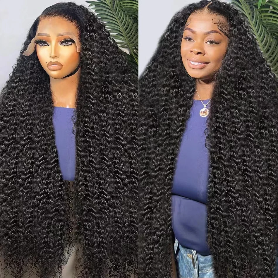 Lace Front Wigs 32 40Inch 200 Density Water Wave 13x6 HD Transprent Human Hair Remy Loose Curly 13x4 For Women