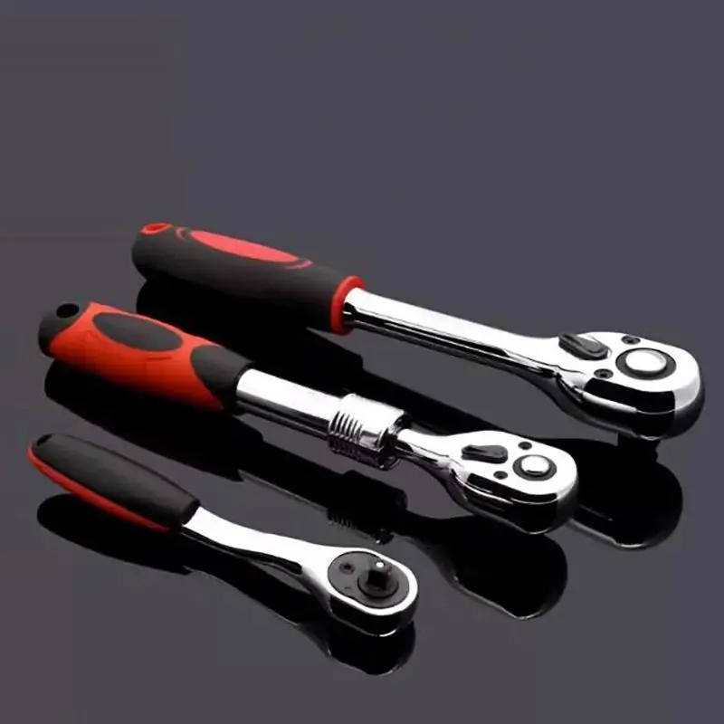 

3pcs 1/4" 3/8" 1/2" Torque Snap Socket Wrench Professional Drive Click Type Ratcheting 24 Teeth