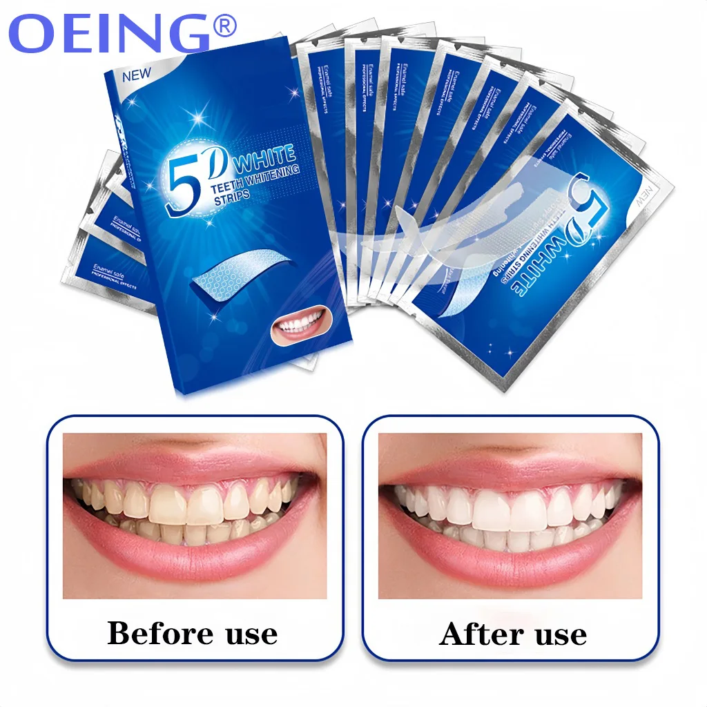 Tira de clareamento dental, 7 pares de tiras mais brancas para remover manchas de café, cigarro; clareamento dental eficaz para uso doméstico 4