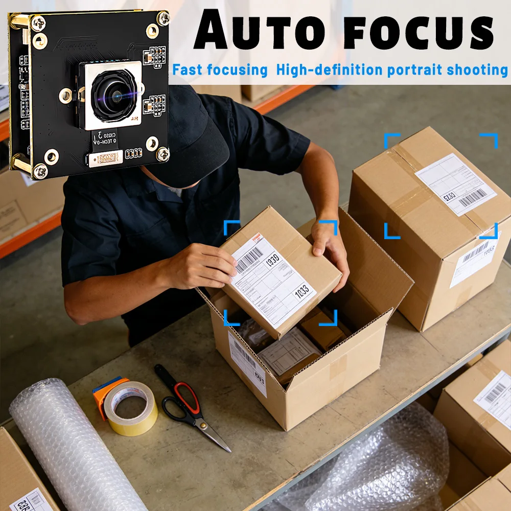 IMX766 50MP 8160x6120 USB Webcam Camera Module High Speed AF UVC-Compliant Plug