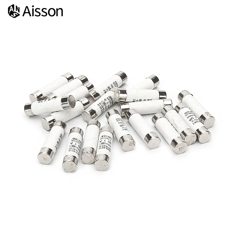 10*38 Fast Blow Ceramic Fuse 10x38mm 500V 1A 2A 3A 4A 5A 6A 8A 10A 16A 20A 25A 32A RO15 R015 RT19 RT14 RT18 10Pcs ceramic fuse,fast acting fuse