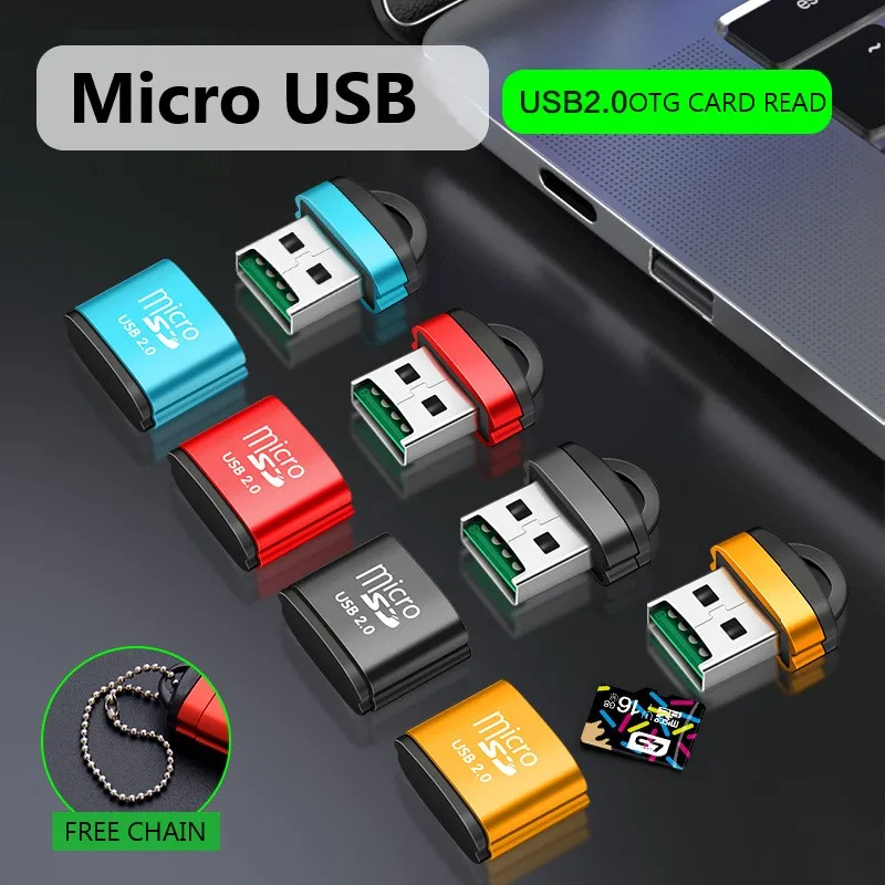Card reader Mini High speed USB 2.0 TF Micro SD memory card adapter for computer desktop laptop notebooks