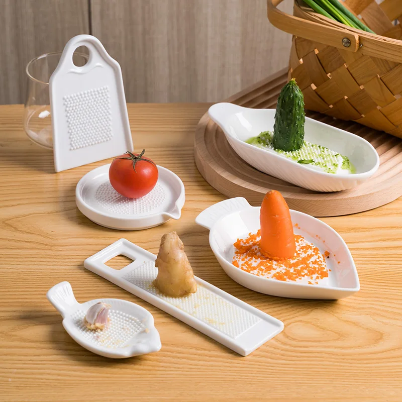 Japanese Ceramic Grinder Food and Vegetable Grinder Manual Garlic Kitchen Utensils Kitchen Decoration Supplies
